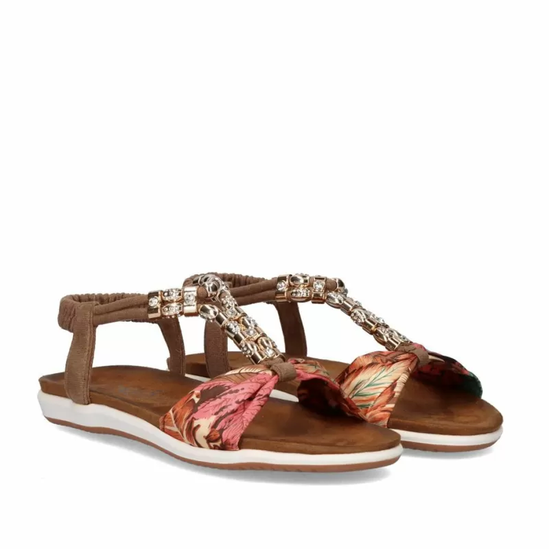 Flat Sandals>Exe Shoes Flat Sandals F8043-30A Brown