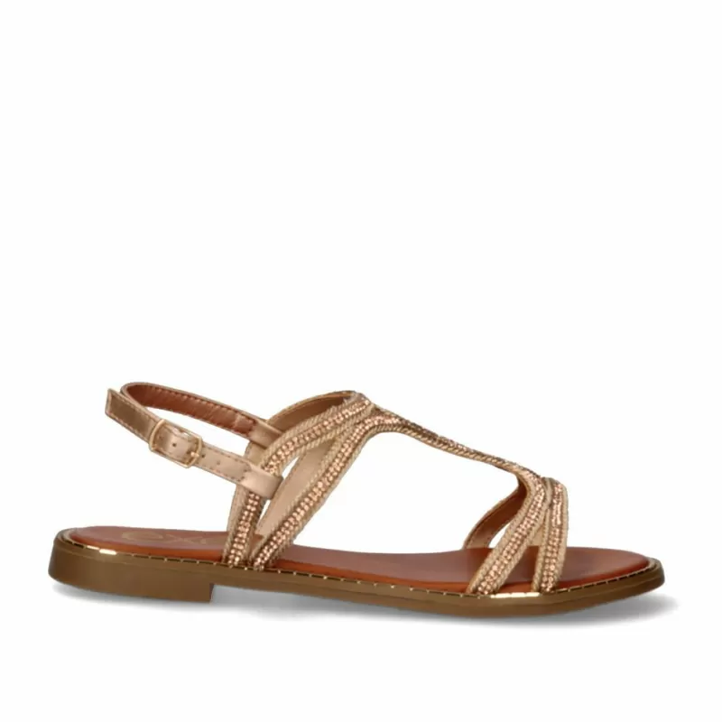 Flat Sandals>Exe Shoes Flat Sandals P3300-360 Rose Gold