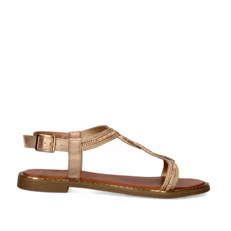 Flat Sandals>Exe Shoes Flat Sandals P3300-362 Rose Gold