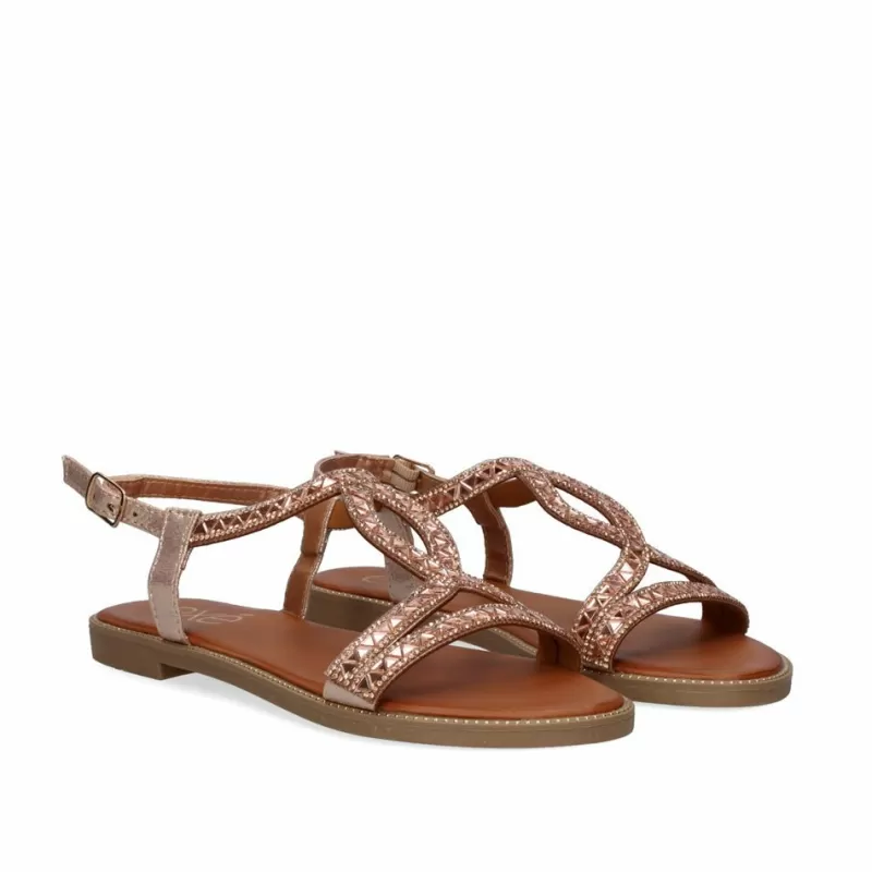 Flat Sandals>Exe Shoes Flat Sandals P3374-312 Rose Gold