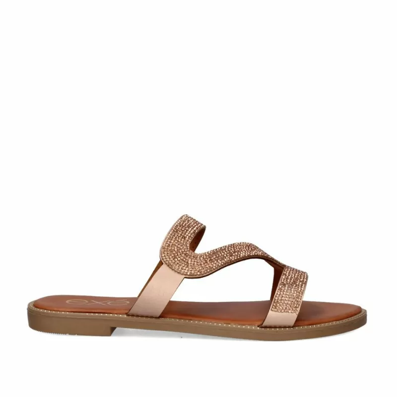 Flat Sandals>Exe Shoes Flat Sandals P3374-337 Rose Gold