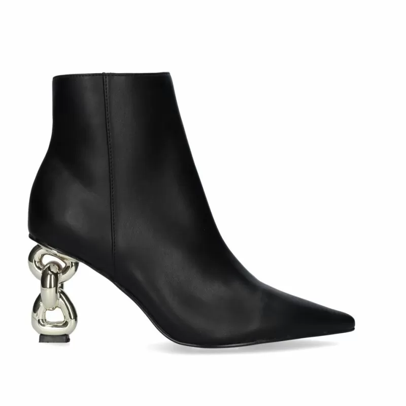 Ankle Boots>Exe Shoes Heel Ankle Boots Samantha-810 Black