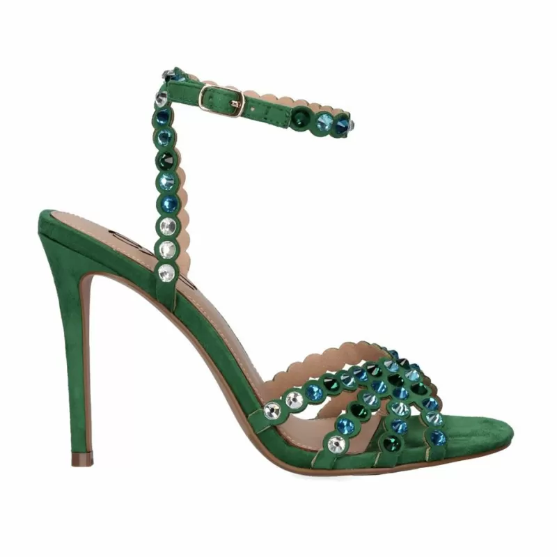 High Heeled Sandals>Exe Shoes Heel Sandal 23V Exe Jenny-913 Green