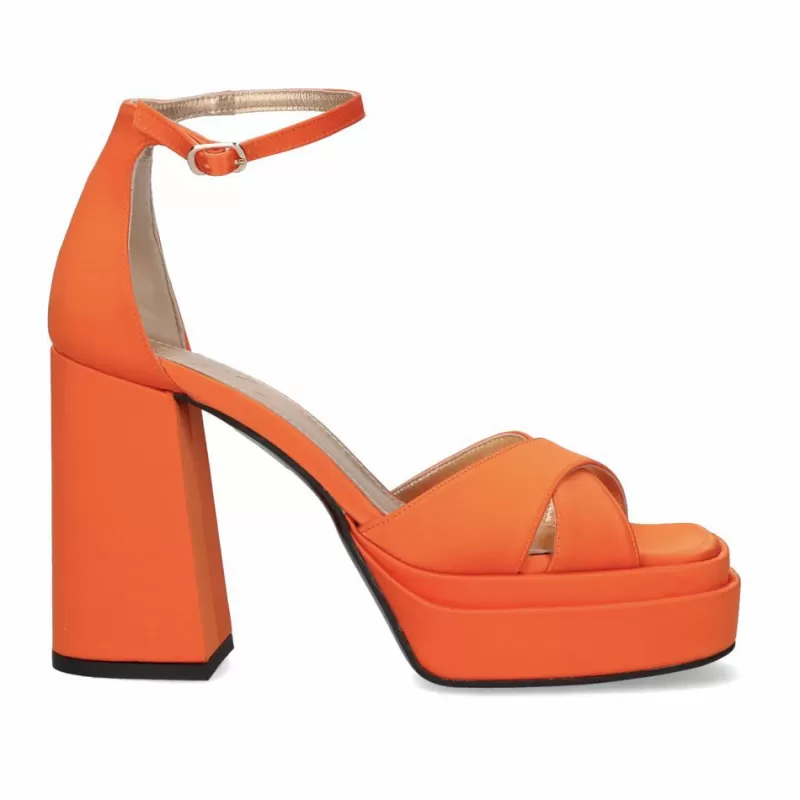 High Heeled Sandals>Exe Shoes Heel Sandal 600 Baci Orange