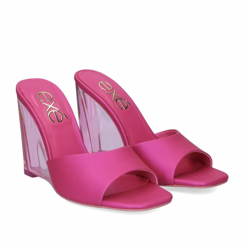 High Heeled Sandals>Exe Shoes Heel Sandal Cris-902 Fuxia