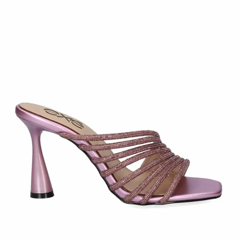 High Heeled Sandals>Exe Shoes Heel Sandal Elina-605 Violet