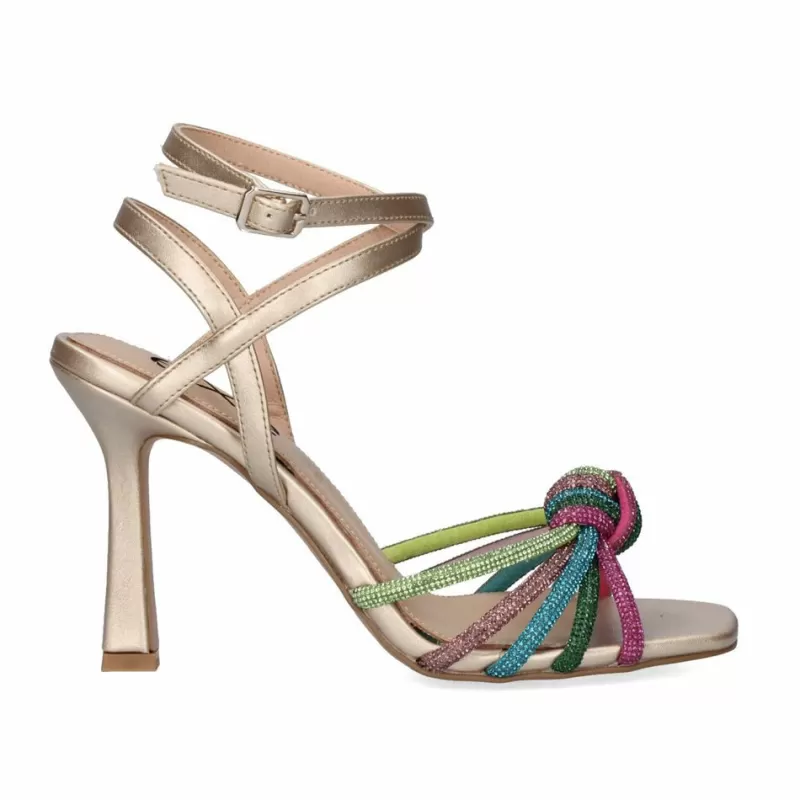 High Heeled Sandals>Exe Shoes Heel Sandal Ginger-493 Multicolored