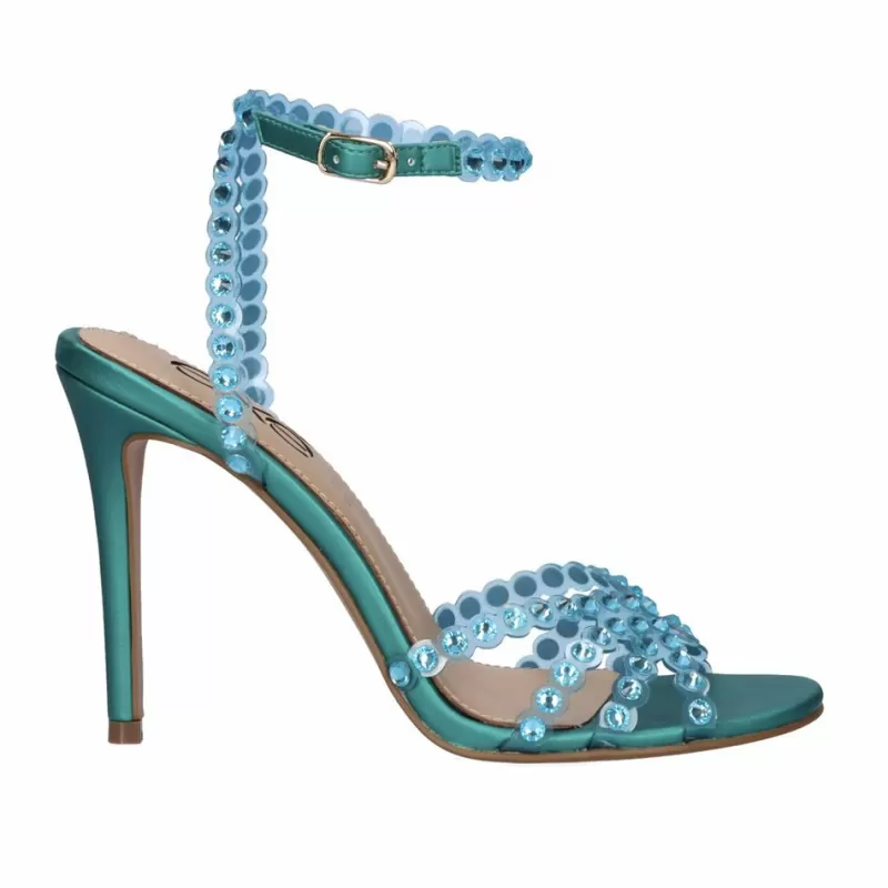 High Heeled Sandals>Exe Shoes Heel Sandal Summer 2023 Jenny-915 Aqua