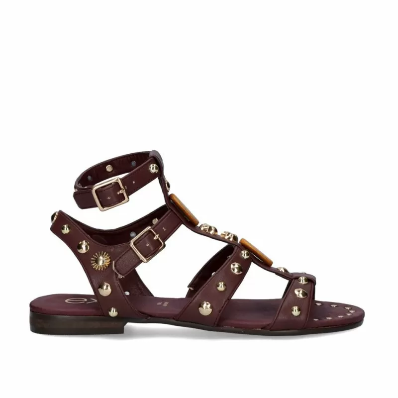 Flat Sandals>Exe Shoes Heel Sandal Vf1180B-7 Chocolate