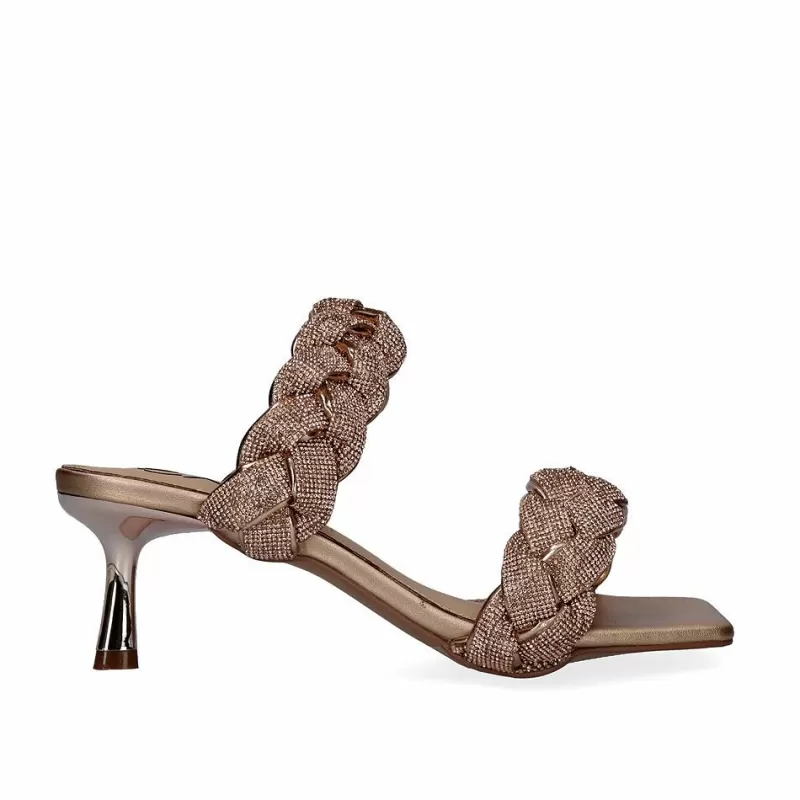 High Heeled Sandals>Exe Shoes Heeled Sandal Betta-550 Champagne