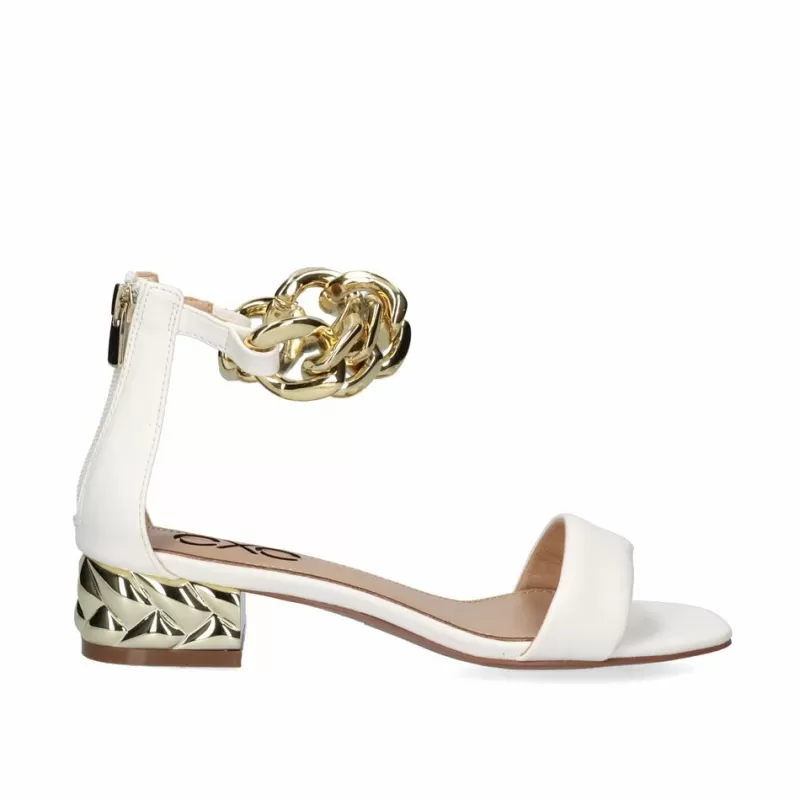 Sandals>Exe Shoes Heeled Sandal Katy-011 White