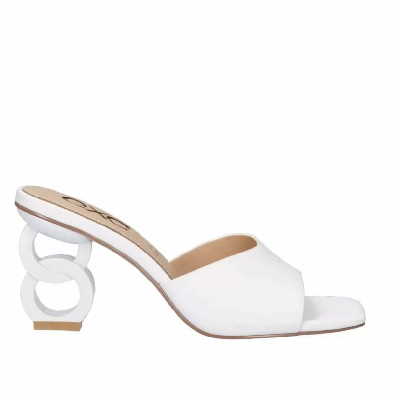 High Heeled Sandals>Exe Shoes Heeled Sandal Lilian-160 White