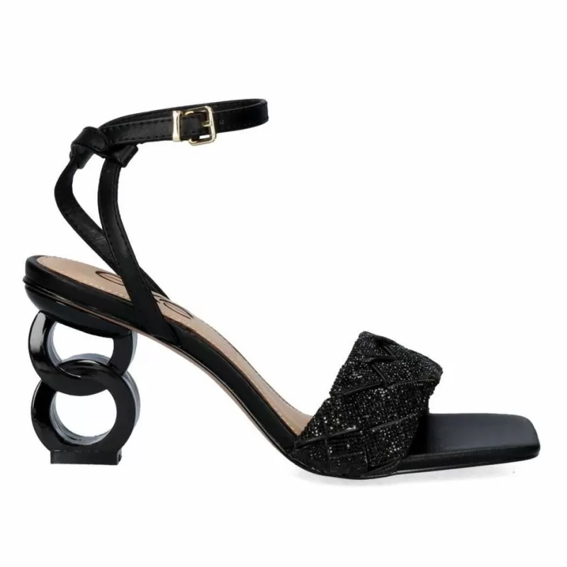 High Heeled Sandals>Exe Shoes Heeled Sandal Lilian-180 Black