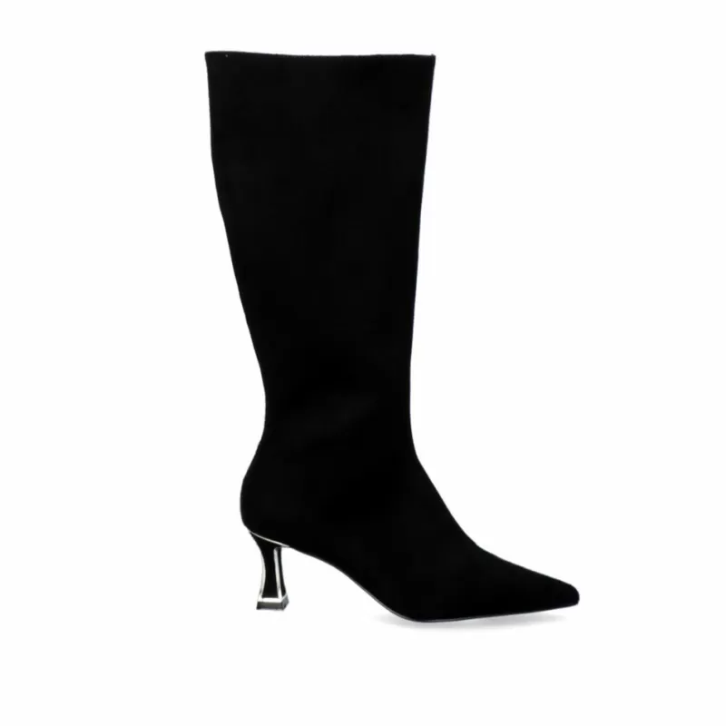 Boots>Exe Shoes High Boot With A Black Slim Heel