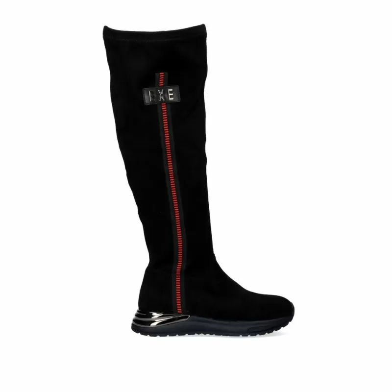 Boots>Exe Shoes High Boot With Red Detail Y2315-H298 In Black