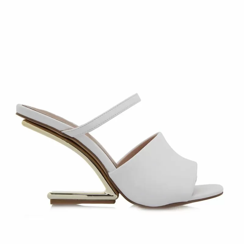 High Heeled Sandals>Exe Shoes High Heel Sandal Maggie-865 White