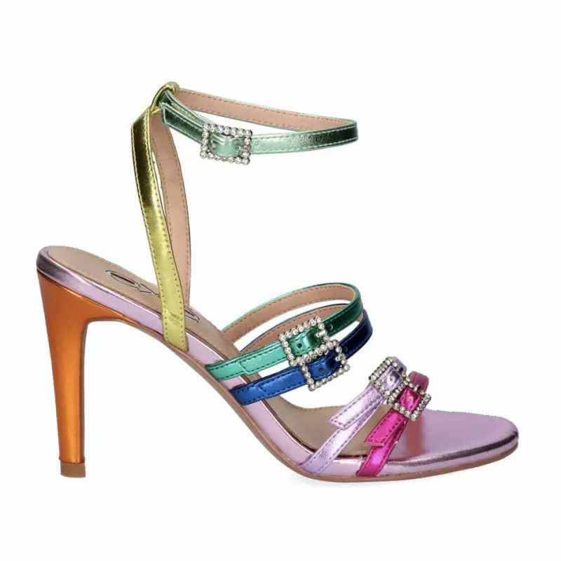 High Heeled Sandals>Exe Shoes High Heel Sandal Rebeca-313 Multicolor