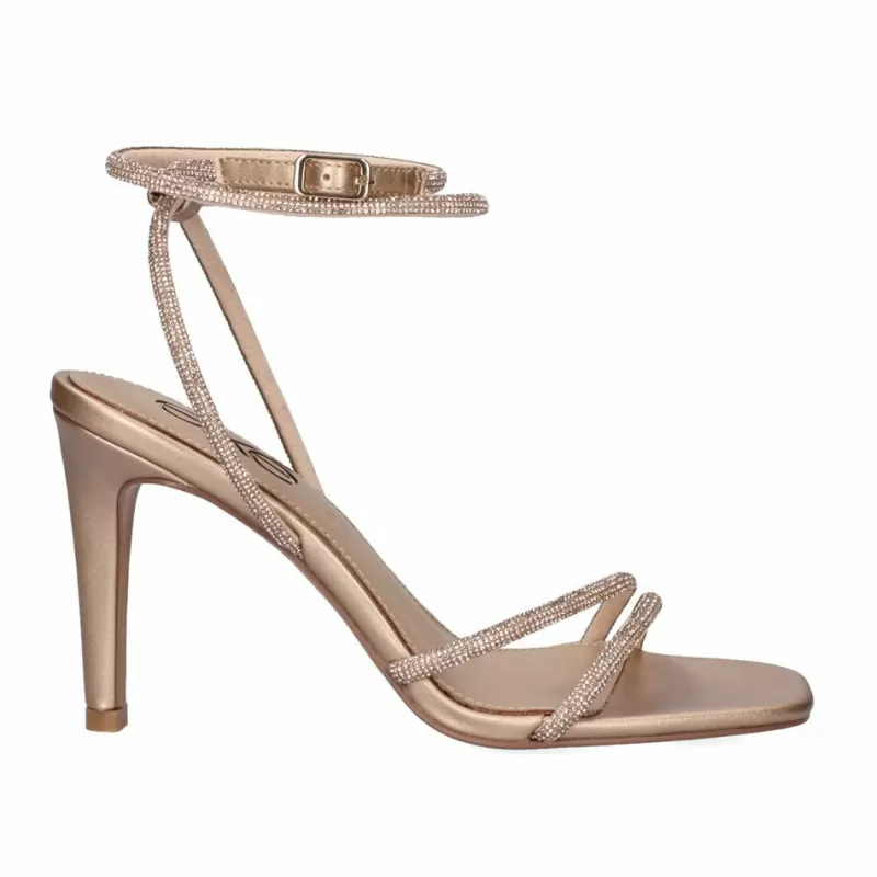 High Heeled Sandals>Exe Shoes High Heel Sandal Victoria-360 Pink Gold