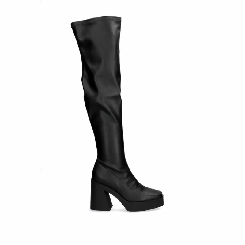 Boots>Exe Shoes High Heeled Boot Vf1668-4 Black