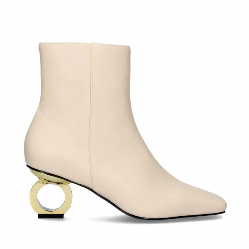 Ankle Boots>Exe Shoes Loot With Circular Heel Elena-411 Ice