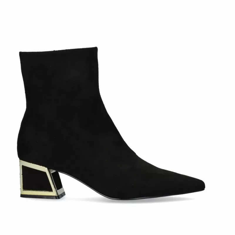 Ankle Boots>Exe Shoes Low Heel Ankle Boots Exe Rio-311 Black