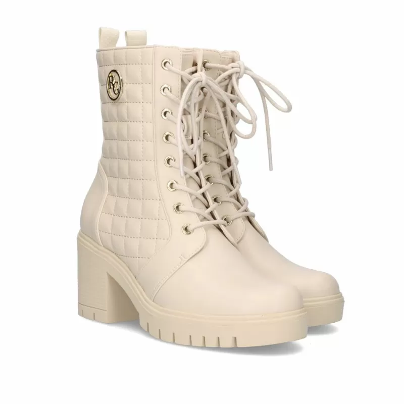 Ankle Boots>Exe Shoes Military-Style Booty With Rita-635 Heel On Ice