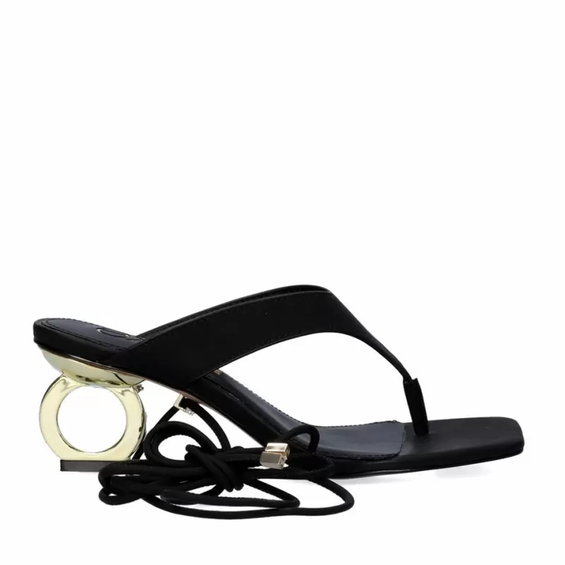 Sandals>Exe Shoes New Exe Brenda-314 Black Sandal