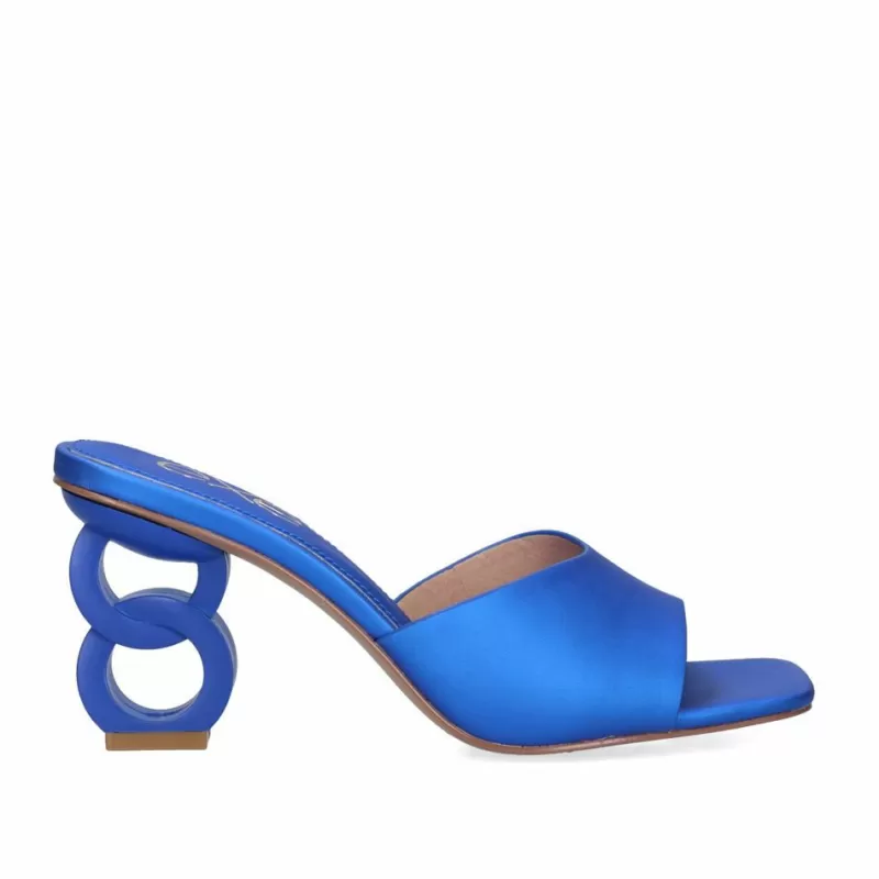 High Heeled Sandals>Exe Shoes New Heel Sandal Lilian-160 Blue