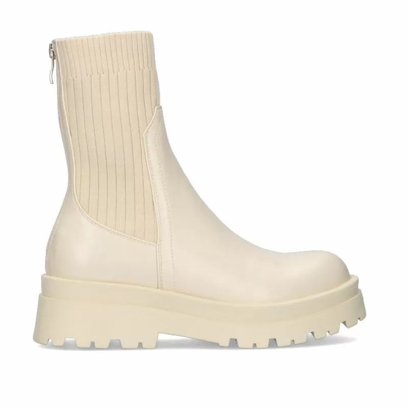 Boots>Exe Shoes Rubber Boot Sock Style T3653-M2587 In Ice