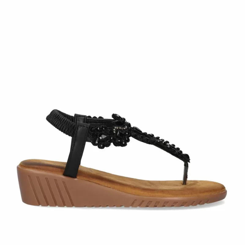 Platform Shoes>Exe Shoes Sandal Exe Confort 721-Ex21 Black