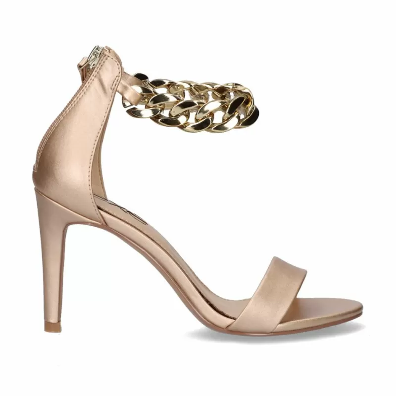 High Heeled Sandals>Exe Shoes Sandals With Heel Rebeca-466 Champagne