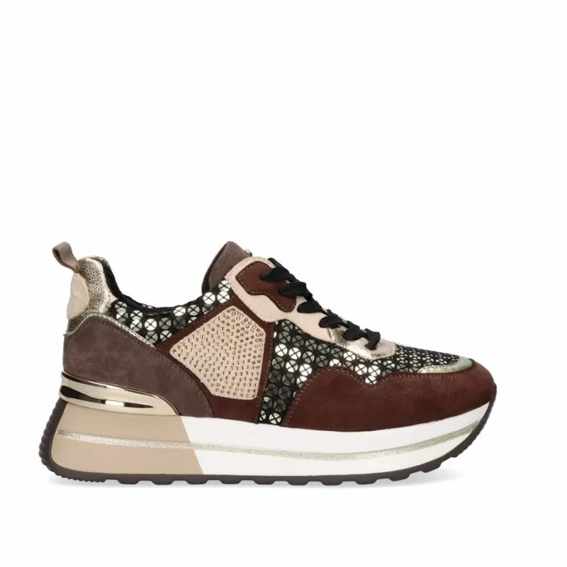 Sneakers>Exe Shoes Sneaker Platform 383-232Ex05 Brown