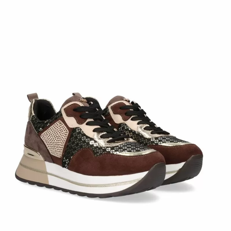 Sneakers>Exe Shoes Sneaker Platform 383-232Ex05 Brown