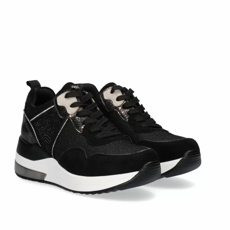 Sneakers>Exe Shoes Sneaker Wedge Exe 47-232Ex20 Black