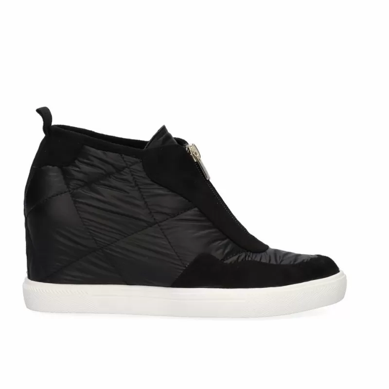 Sneakers>Exe Shoes Sneaker Wedge Regina-501 Black