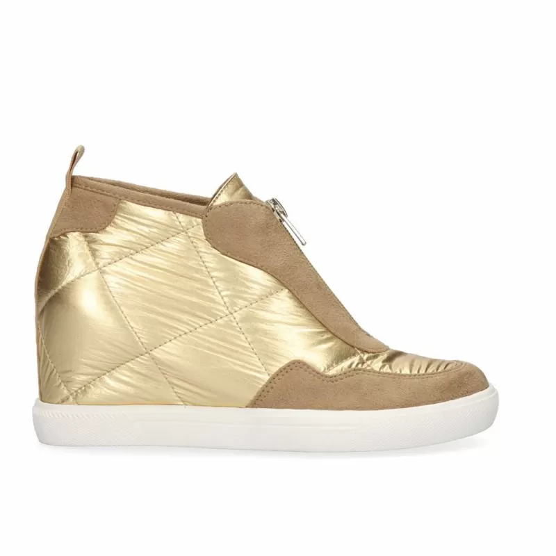 Sneakers>Exe Shoes Sneaker Wedge Regina-501 Gold