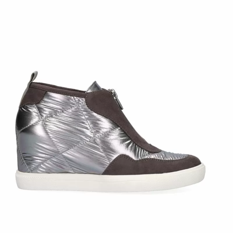 Sneakers>Exe Shoes Sneaker Wedge Regina-501 Pewter