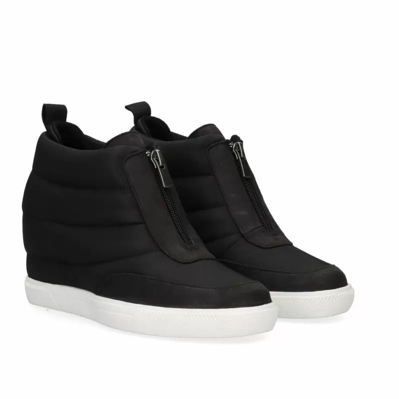 Sneakers>Exe Shoes Sneaker Wedge Regina-510 Black