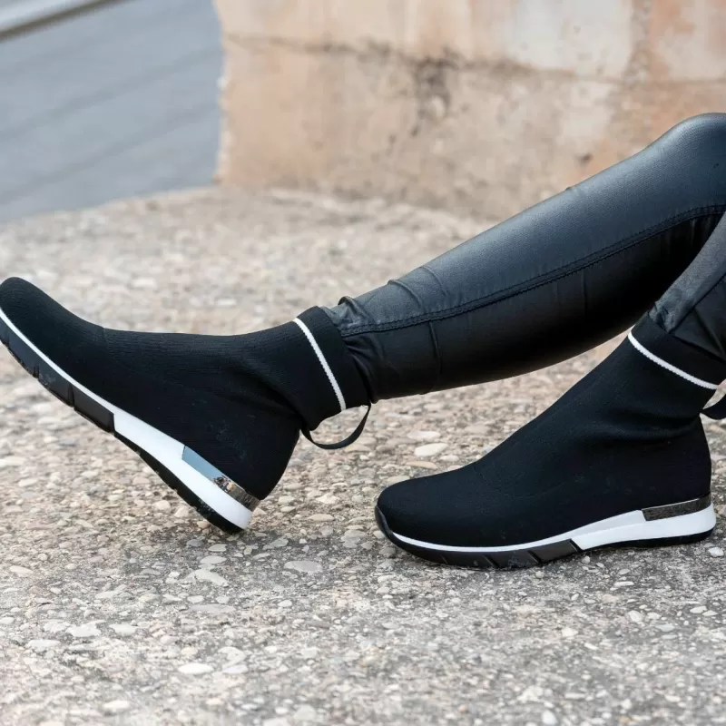 Ankle Boots>Exe Shoes Sport Sock Style Booty Y2317-H302 In Black