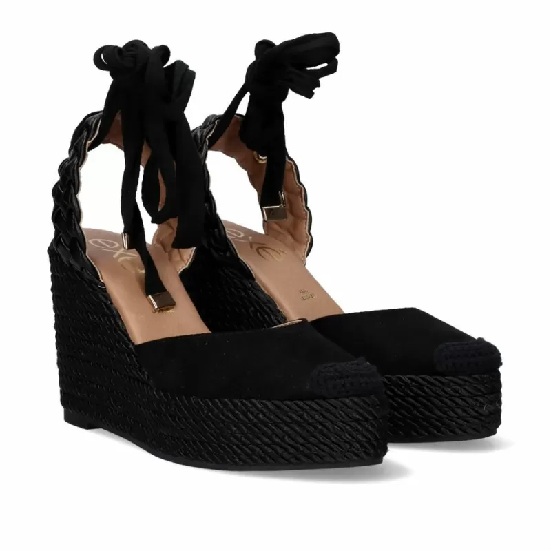 Wedges>Exe Shoes Wedge Vf1418A-5 Black